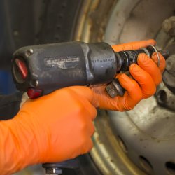 Orange eingangshandski. Eskja vi 100 stykk