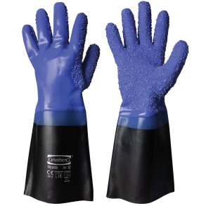 Fiskarahandskar vinyl/PVC vi granulat