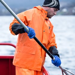 Fiskarahandskar vinyl/PVC vi granulat