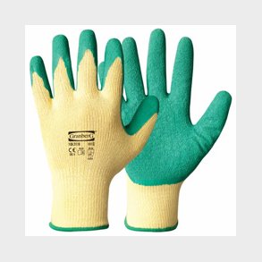 Bundnir arbei�shandskar vi� latex gulir/gr�nir