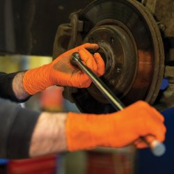 Orange eingangshandski. Eskja vi 100 stykk