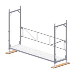 Startvangi til fasadustillass